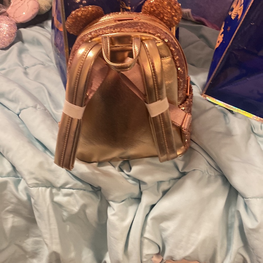 Disney Latest Rose Gold LoungeFly - Picture 4 of 4